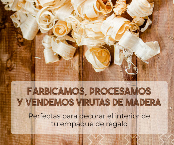 Banner virutas de madera