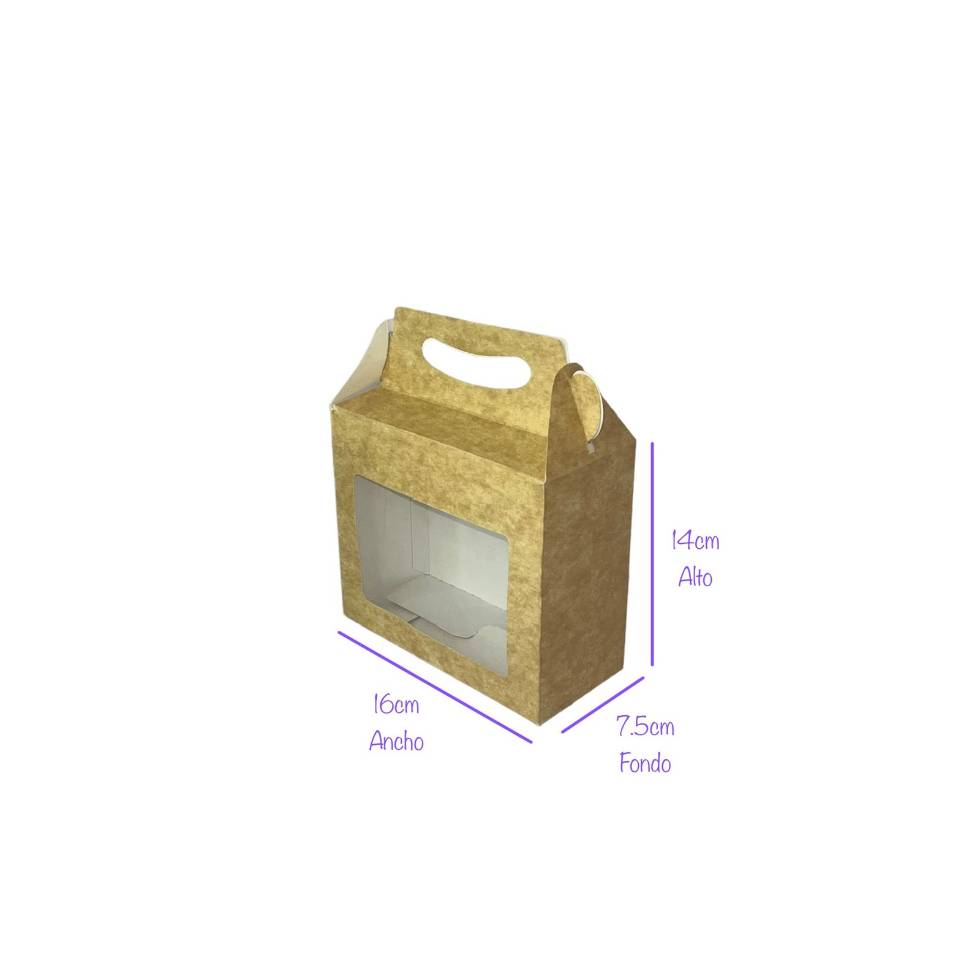 Caja lonchera mediana ventana