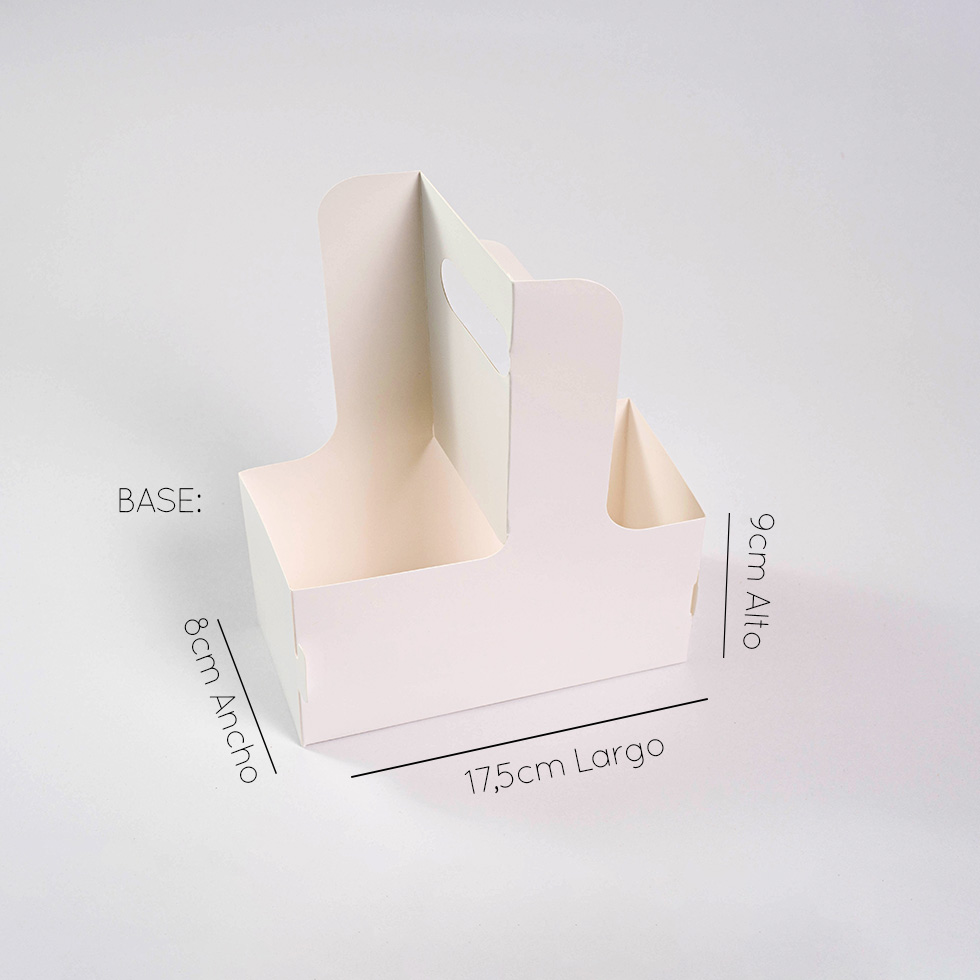 Caja canasta flor y vaso